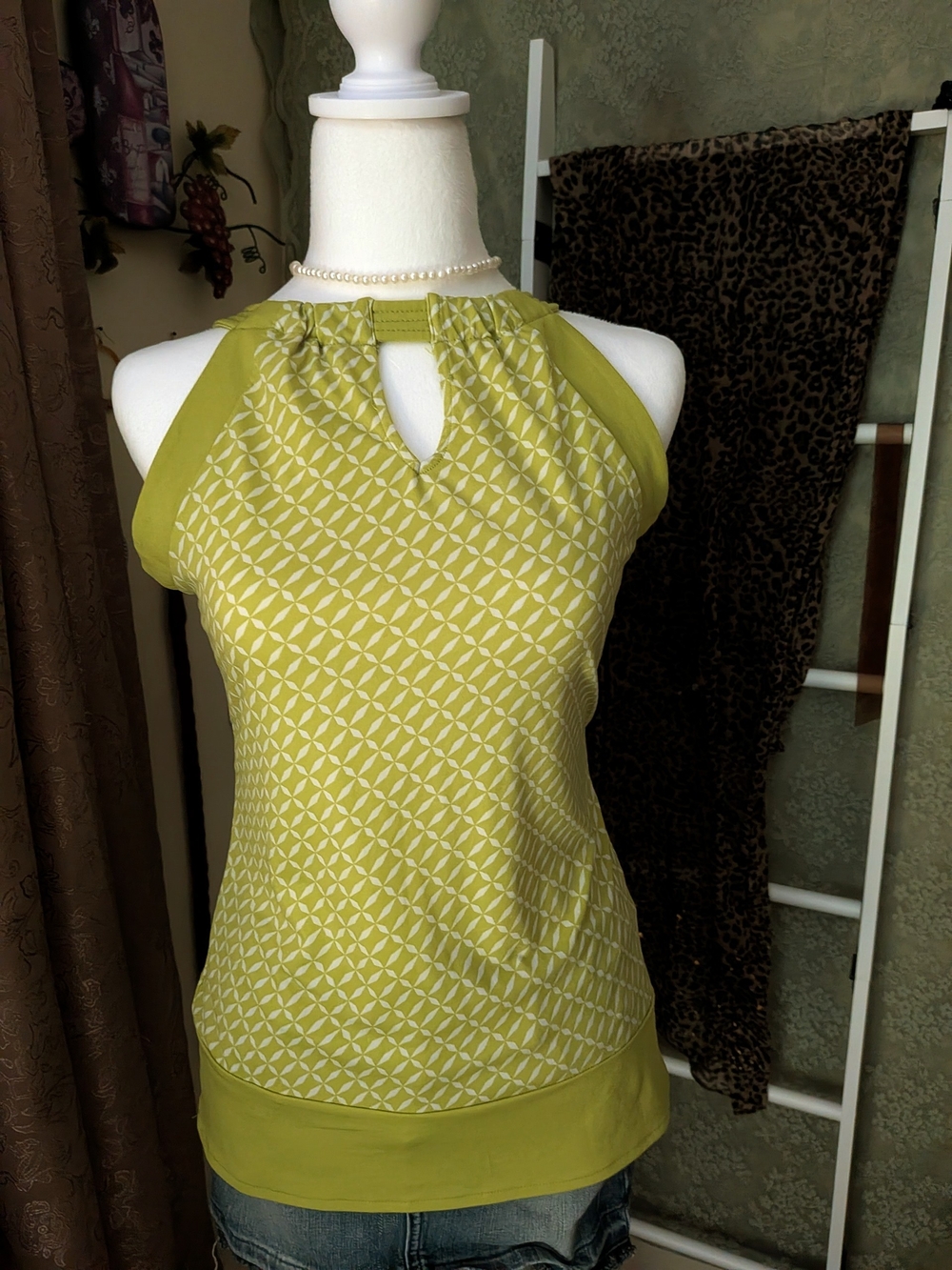 XS Green 2000s Y2K Top
